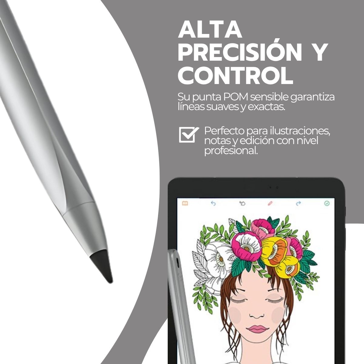 Lapiz Pencil Profesional para iPad Palm Reject P9