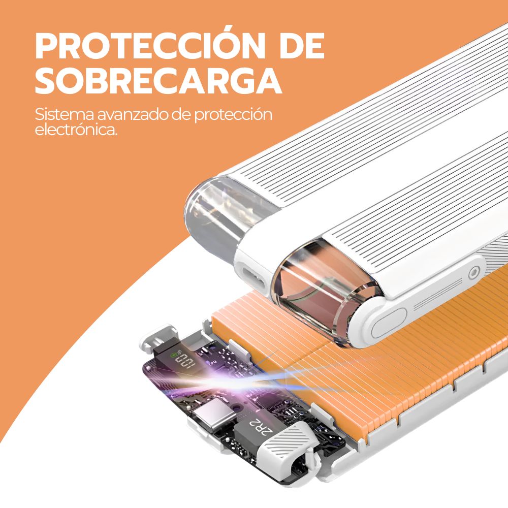 Power Bank 10000mAh Carga Rápida 20W USB-C y IPhone