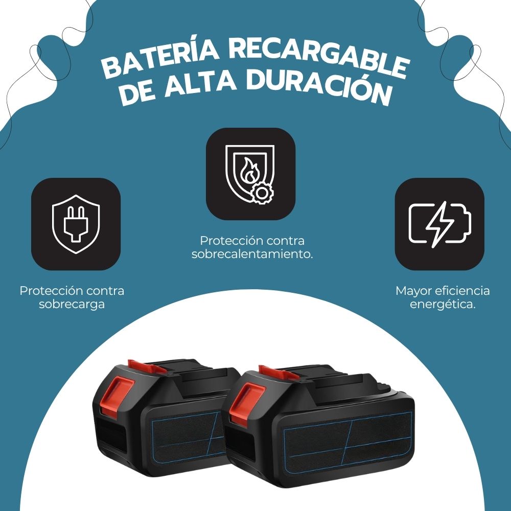 Motosierra ROK Inalámbrica 6″ 48V Portátil con Baterías