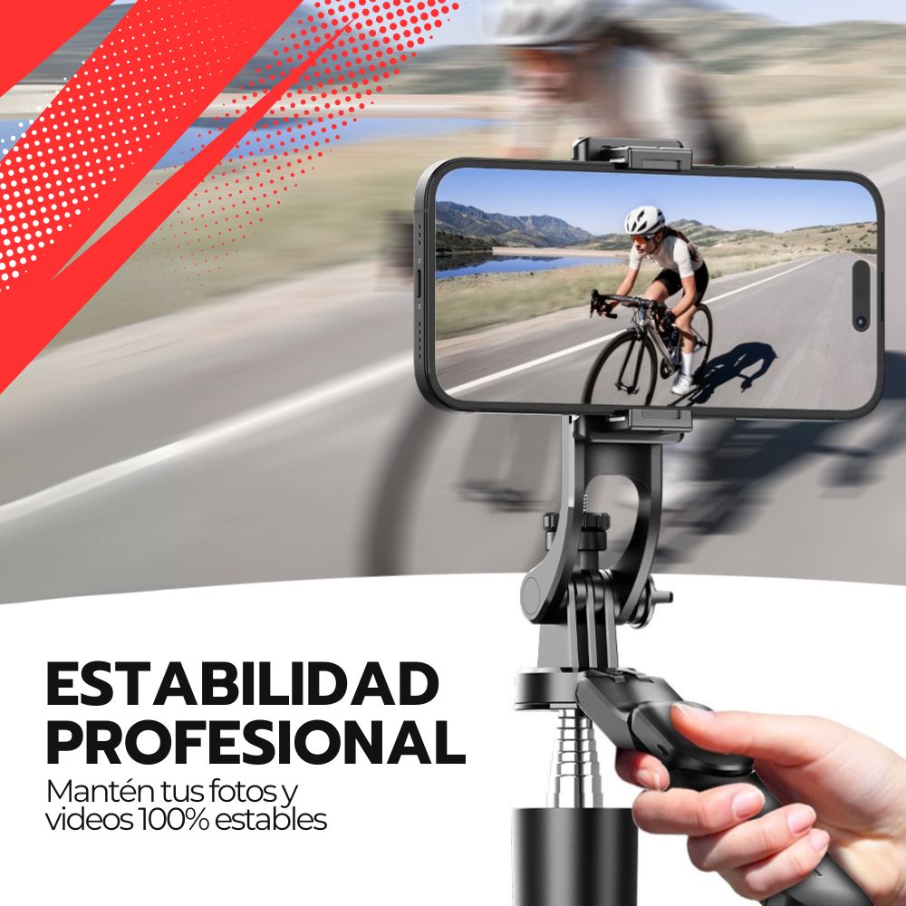 Palo Selfie Extensible Con Trípode y Rotación 360°