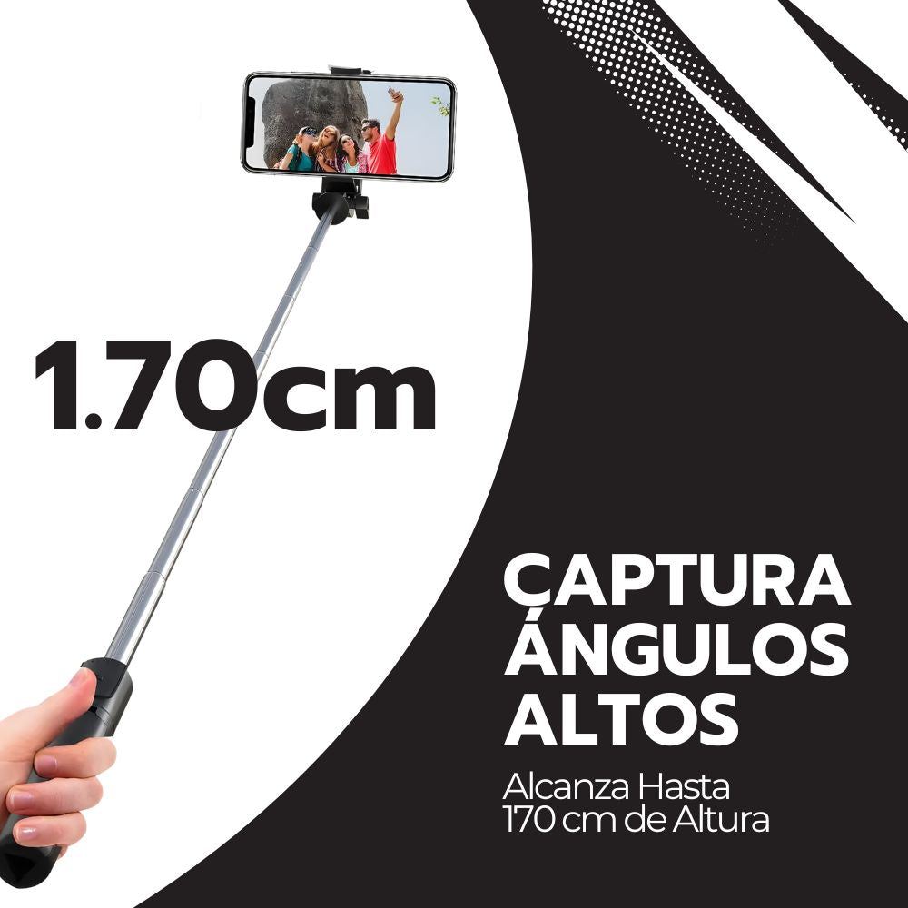 Trípode Super Largo Palo Selfie 170cm Bluetooth Foto Remoto