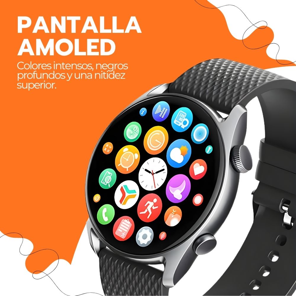Smartwatch AMOLED 1.43” IP68 Deportivo Bluetooth 5.3