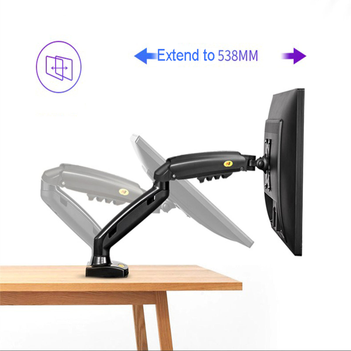 Base Escritorio Soporte Televisor Monitor 17 -27 2-9kg F160
