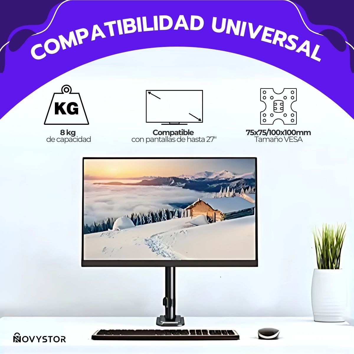 Soporte para TV/Monitor de 13" a 27"