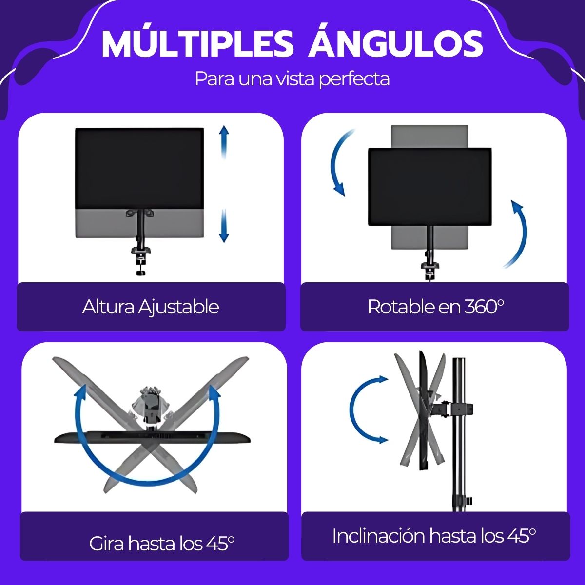 Soporte para TV/Monitor de 13" a 27"