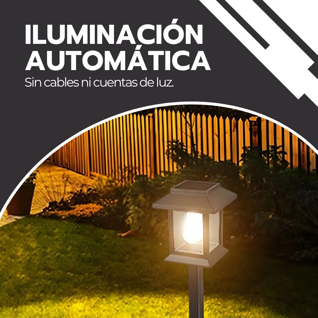Lámpara Solar Led Estaca Estaca Jardín Parque
