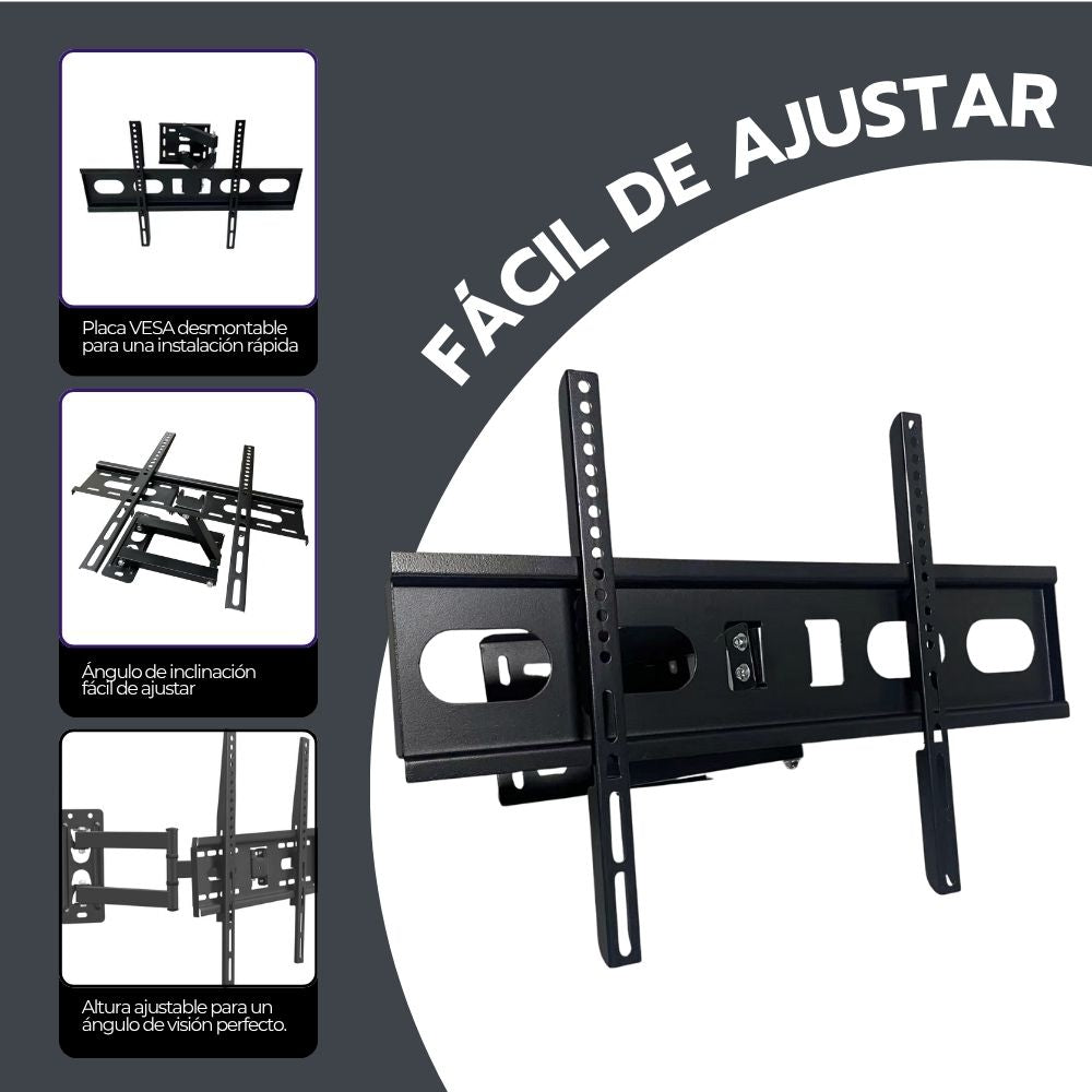 Soporte TV Articulado de Pared 32-70 Pulgadas Acero 35Kg