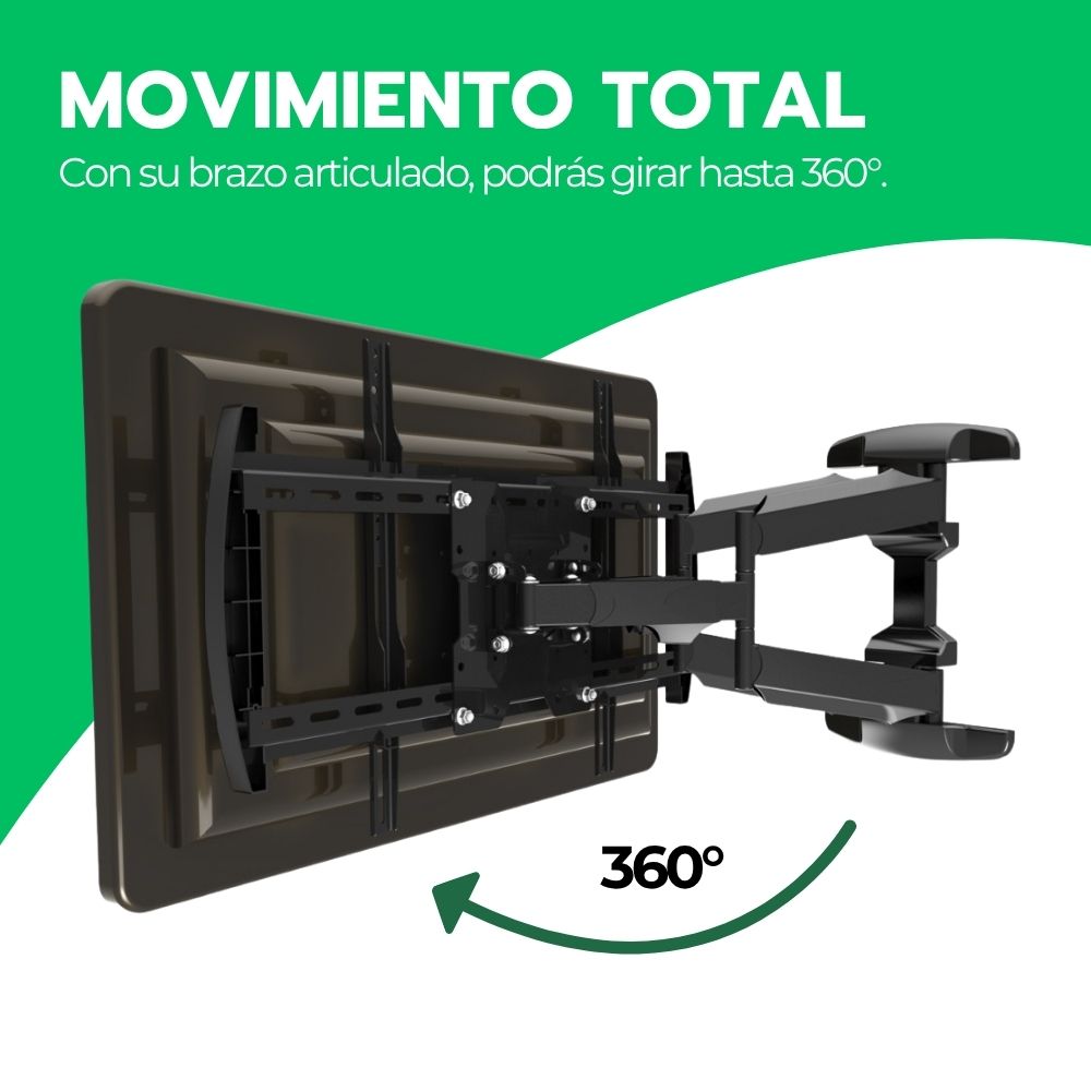 Soporte TV Profesional 55-85" Acero Reforzado 360°