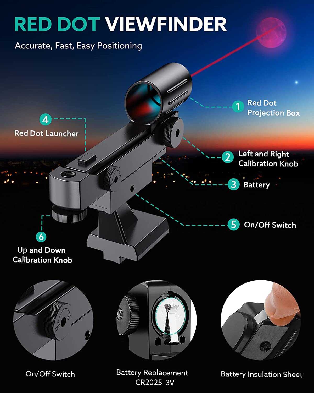 Telescopio Profesional Astronómico 114/1000 Alta Definición
