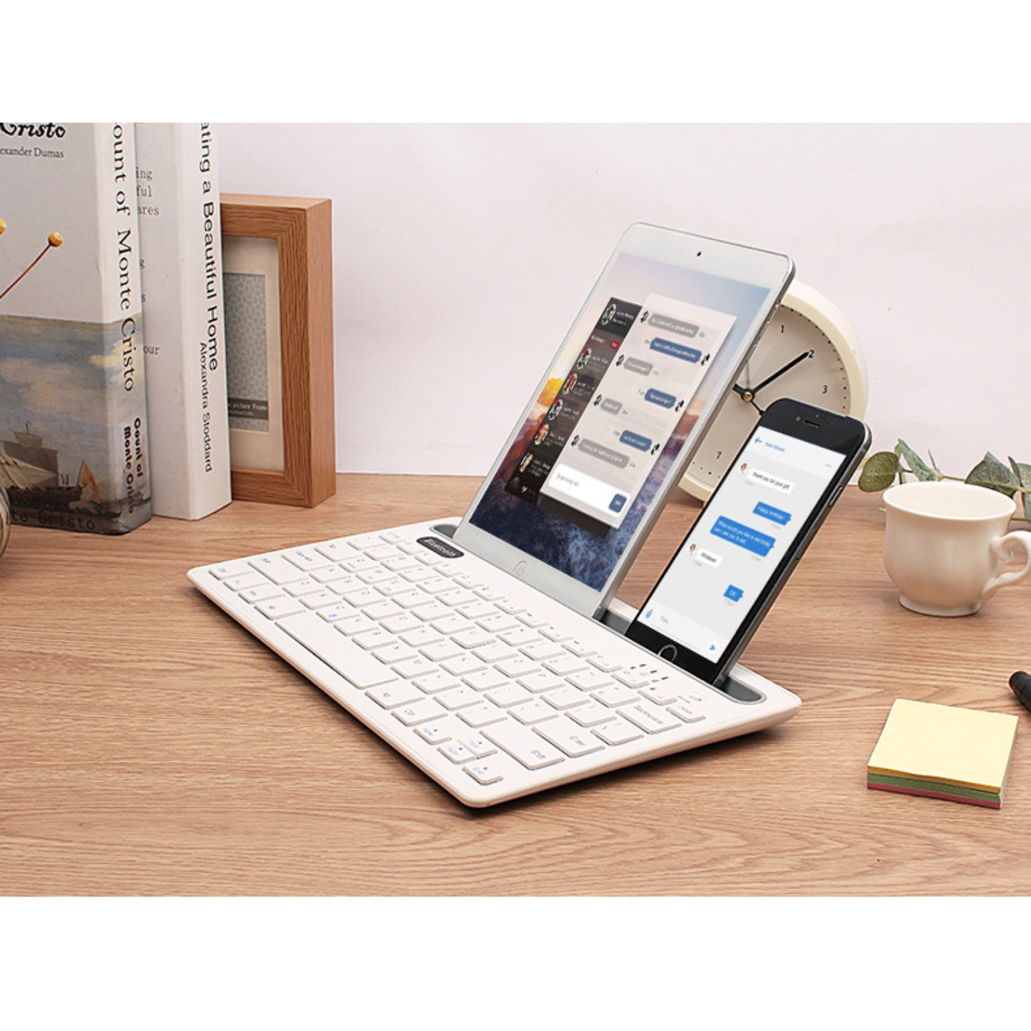 Teclado universal inalámbrico para ipad, PC, móvil y tablet