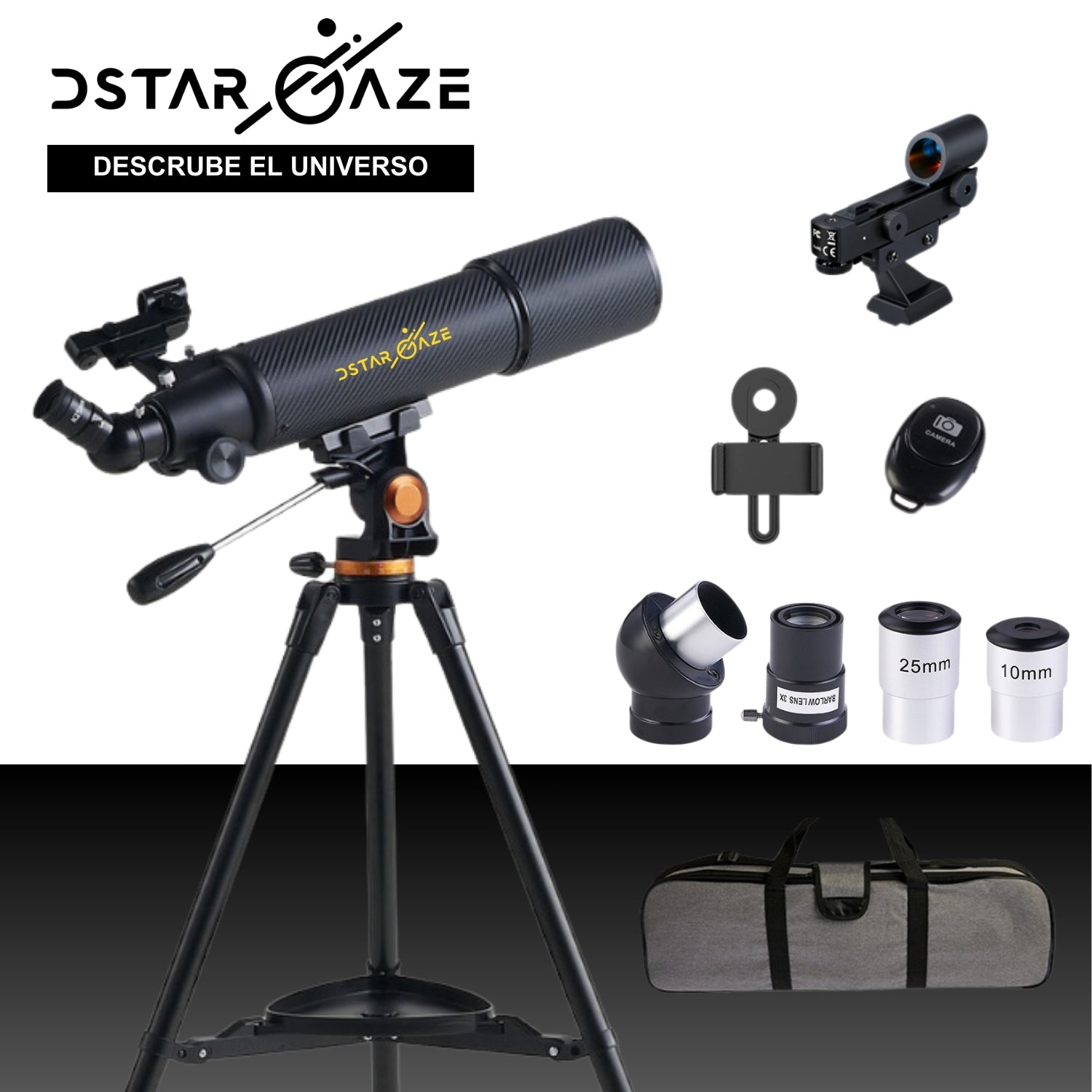 Telescopio Astronómico Profesional 50080Cm Fibra Carbono