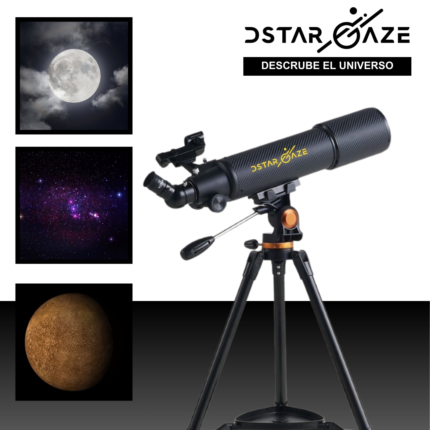 Telescopio Astronómico Profesional 50080Cm Fibra Carbono