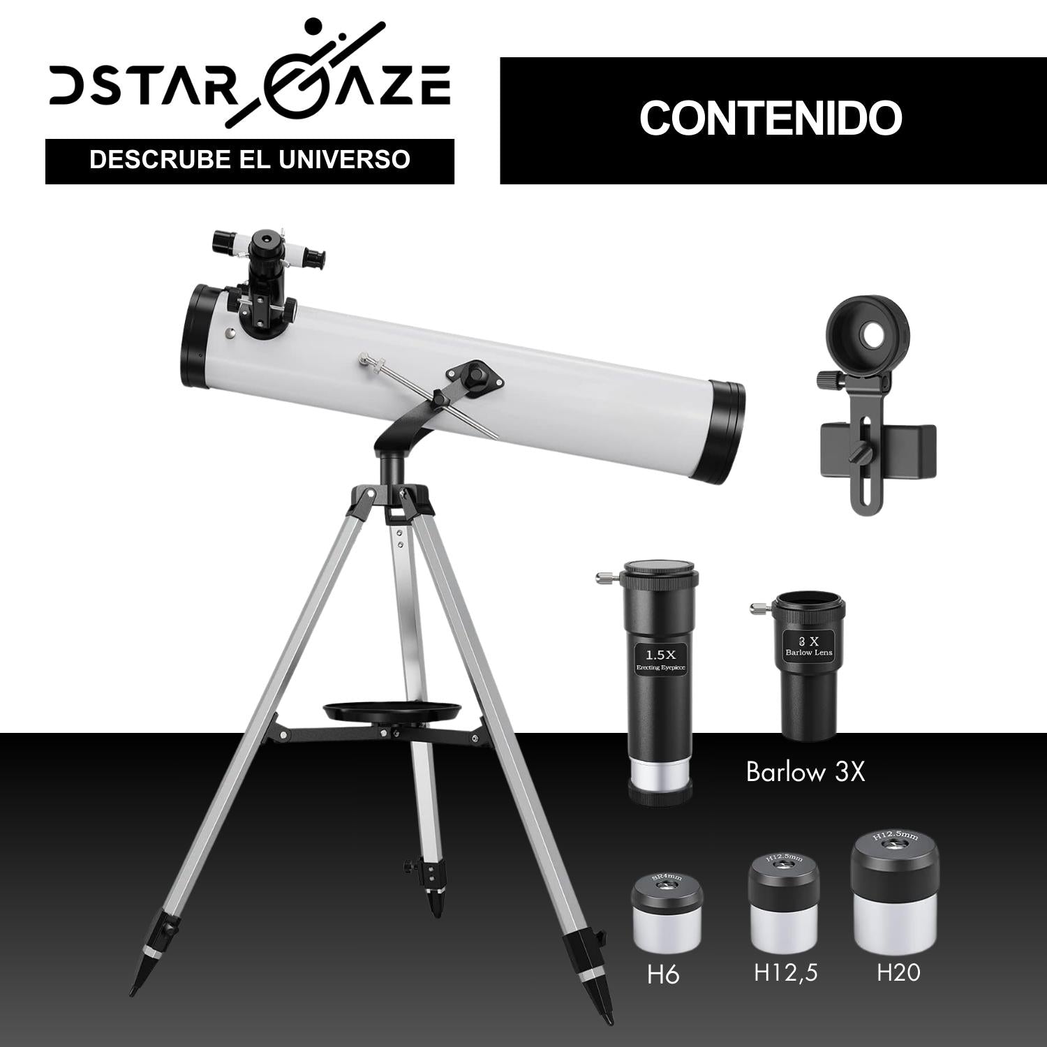 Telescopio Astronómico Profesional F70076