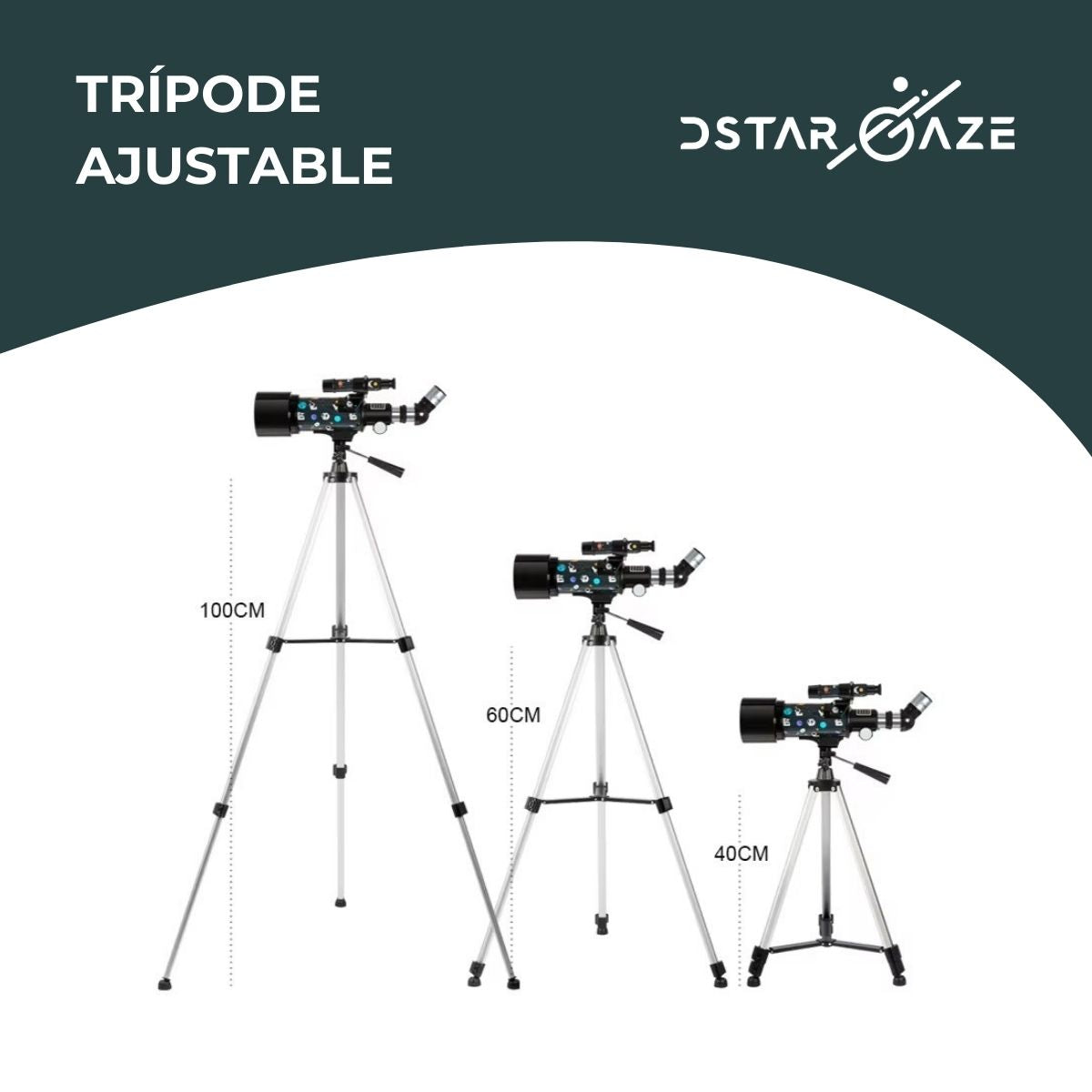 Telescopio Astronómico 30070m con Diseño Espacial