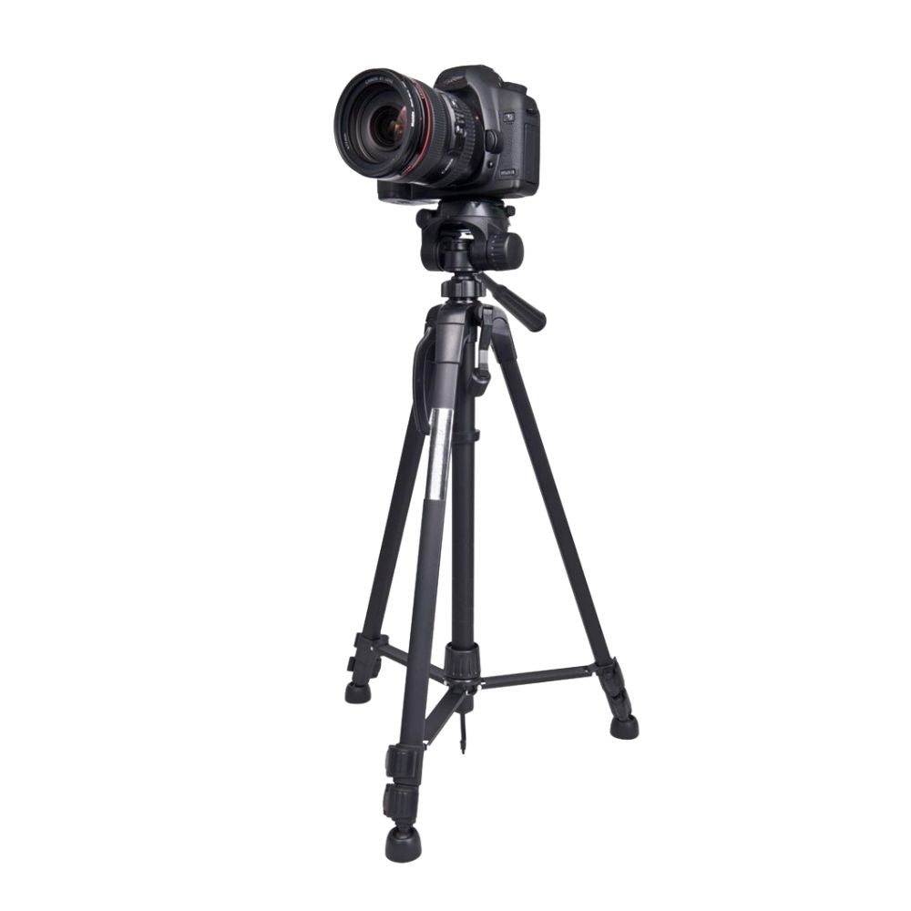 Trípode Profesional 360° Video + Bolso De Transporte Negro