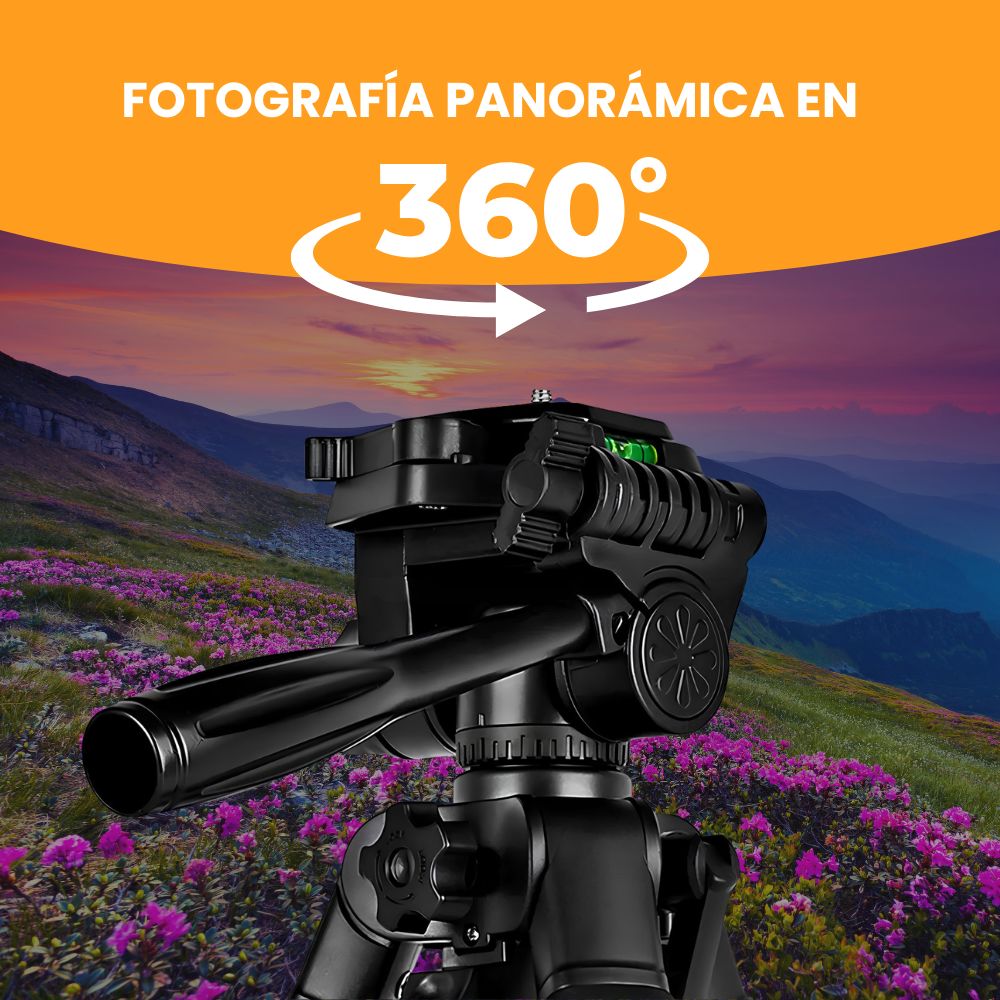 Trípode Profesional 182 cm 360° Video + Bolso De Transporte