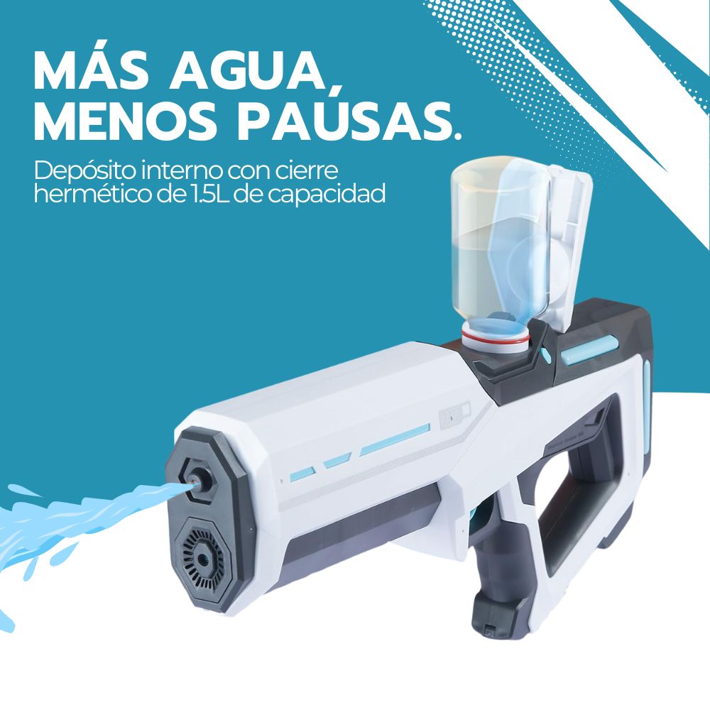 Pistola de Agua Inalámbrica Recargable con Batería y Lentes