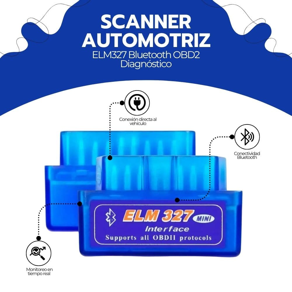 Scanner Automotriz ELM327 Bluetooth OBD2 Diagnóstico Auto — imagen 3