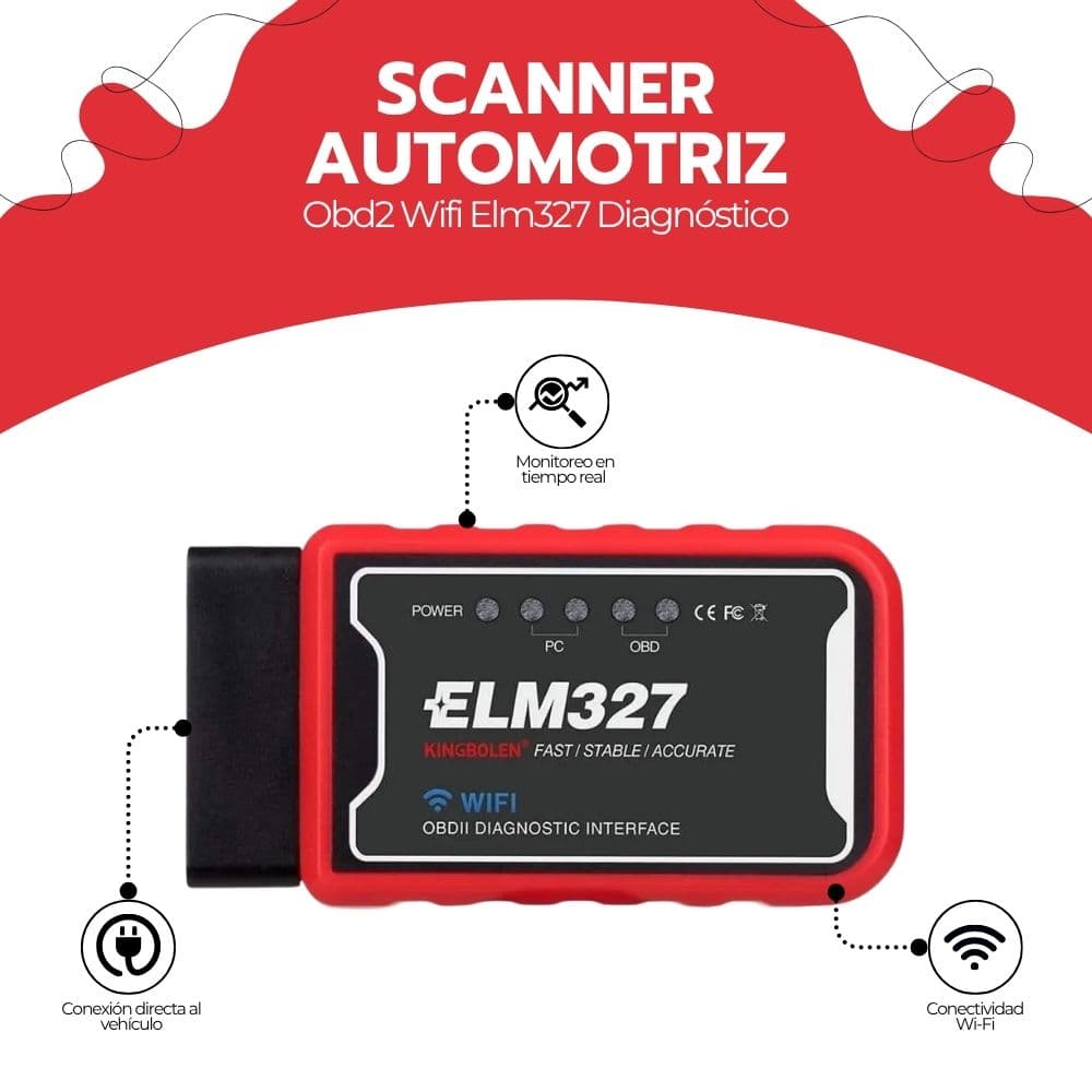 Escáner Automotriz Obd2 Wifi Elm327 Diagnóstico Auto — imagen 3