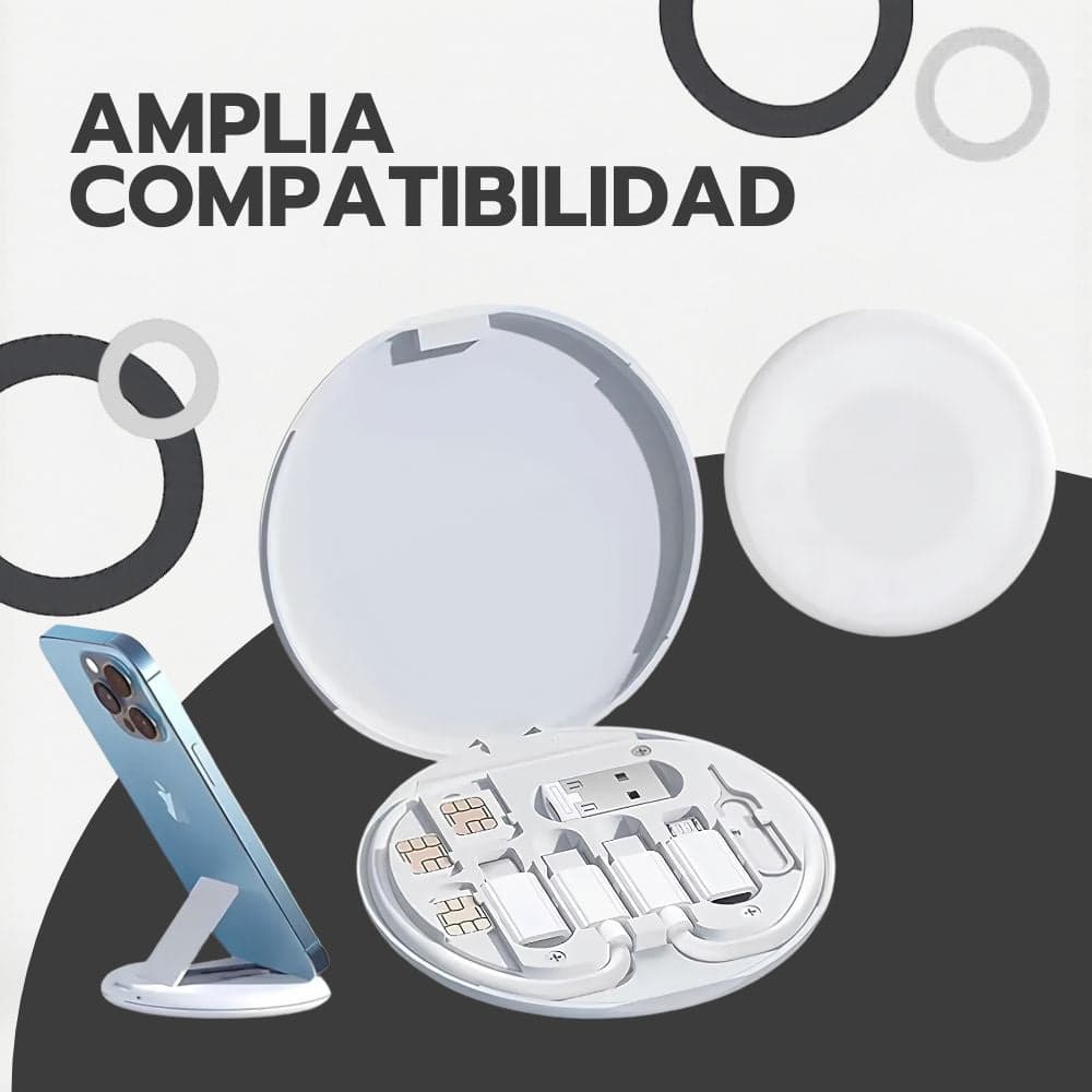 Kit Adaptadores Cable Usb 5 En 1 Usb C Micro 60w Para iPhone Blanco — imagen 5