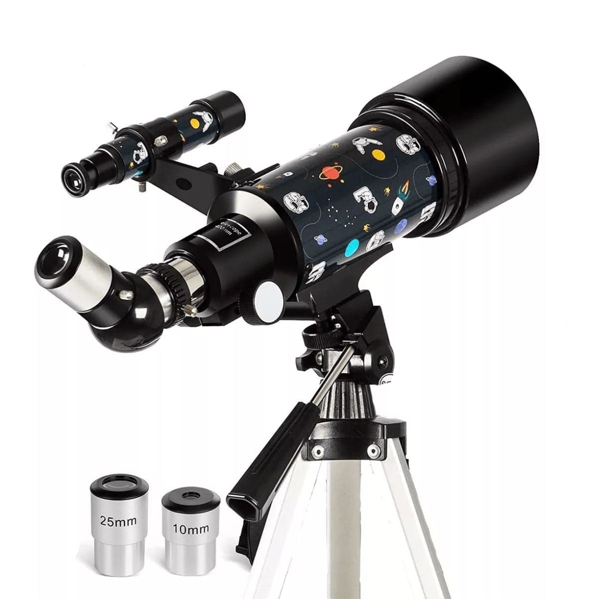 Telescopio Astronómico 30070m Con Diseño Espacial Verde