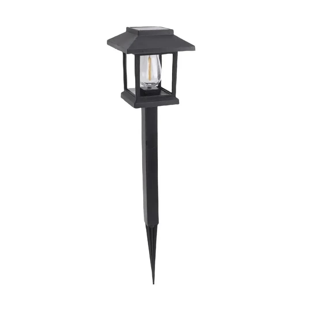 Lámpara Solar Led Estaca Estaca Jardín Parque Negro