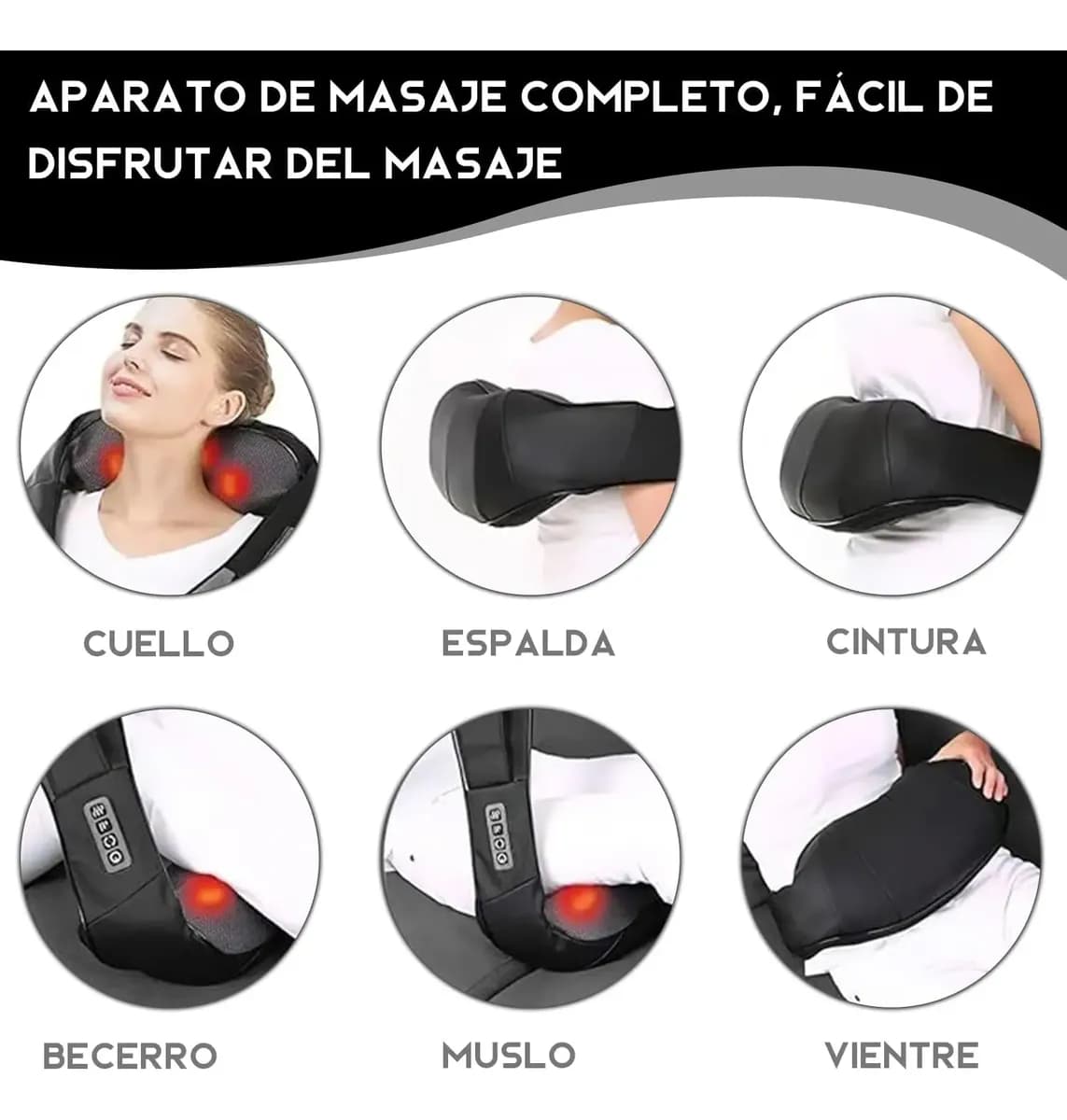 Masajeador Profesional De Espalda Hombro Cuello Relajación — imagen 6