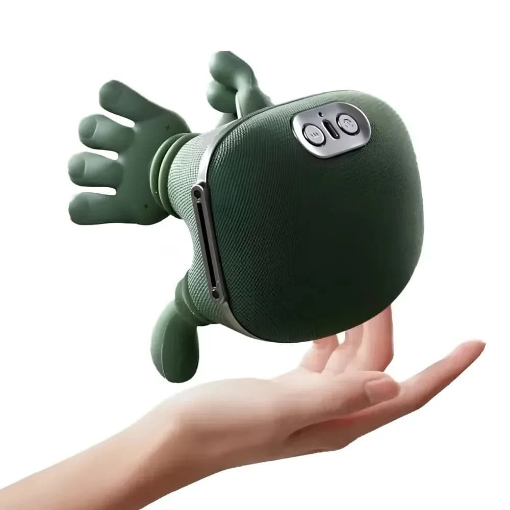 Masajeador Cuello Y Hombros Shiatsu Con Calor Recargable Verde — imagen 2
