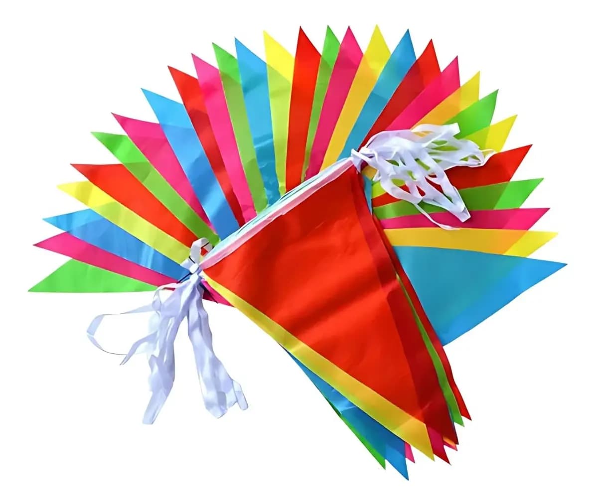 Banderines Multicolor 80mm X150 Para Fiestas Y Cumpleaños Verde