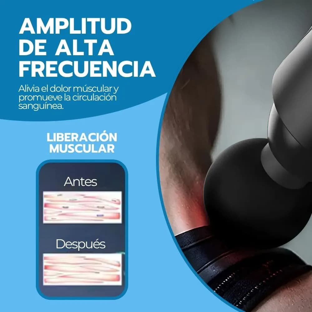 Masajedor Muscular Pistola Masaje Profesional Kine 12 Cabeza Gris — imagen 8