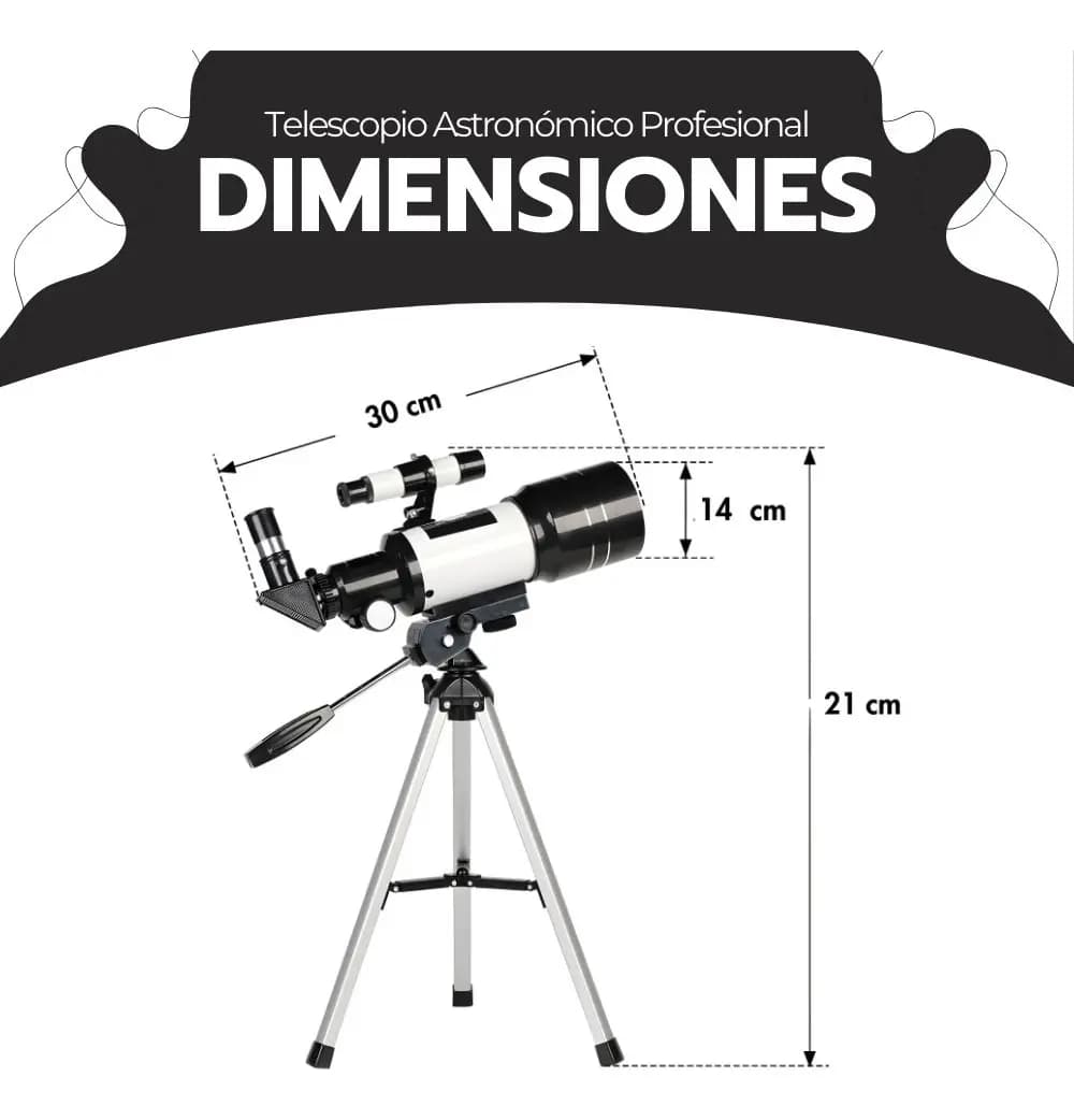 Telescopio Monocular Astronomico F30070M — imagen 10