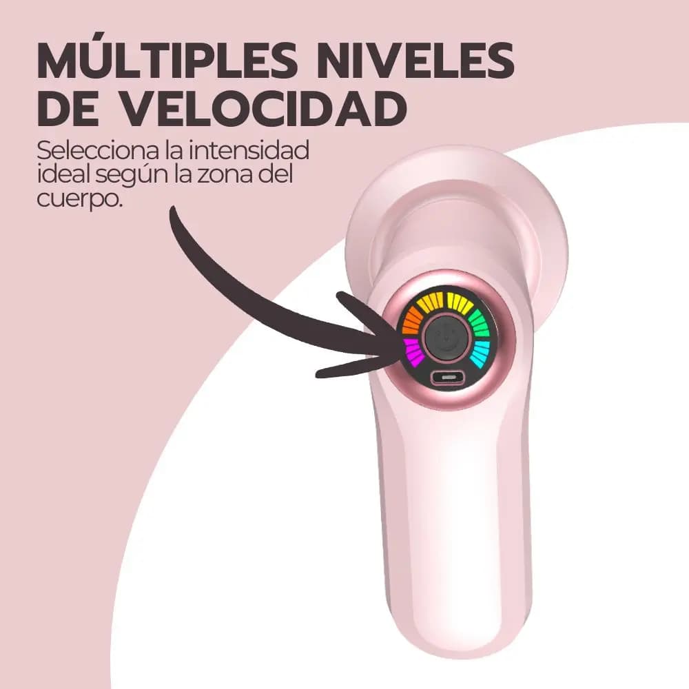 Masajeador Eléctrico Corporal Anticelulítico Rosa — imagen 6