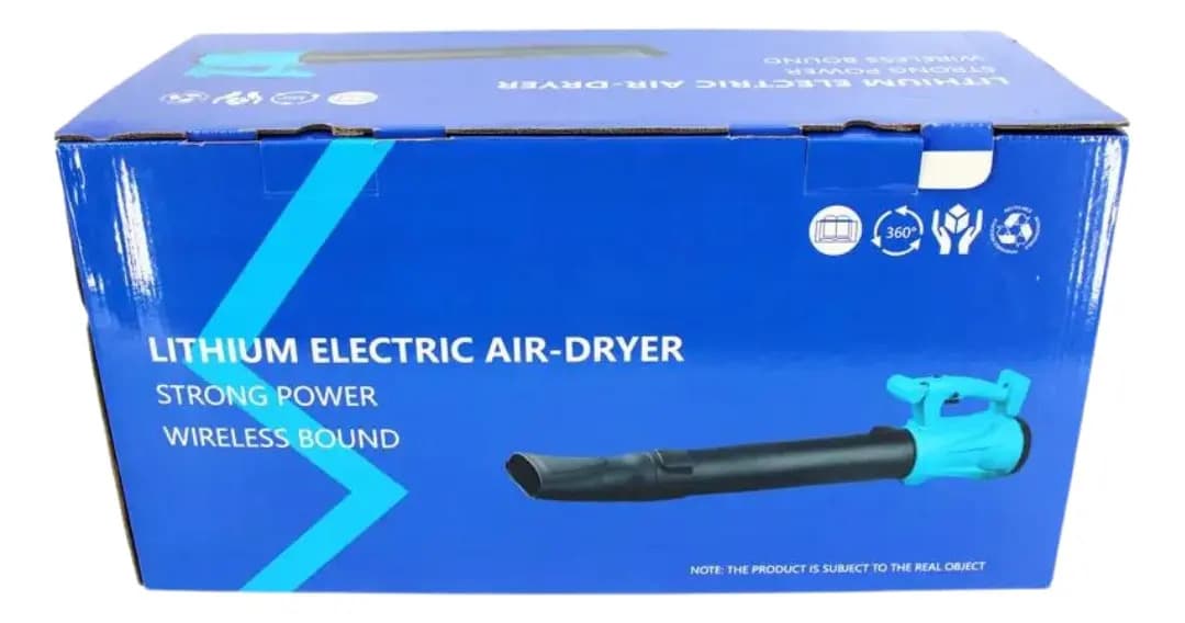Soplador De Hojas Inalámbrico Secador De Aire Eléctrico Color Verde Claro — imagen 7