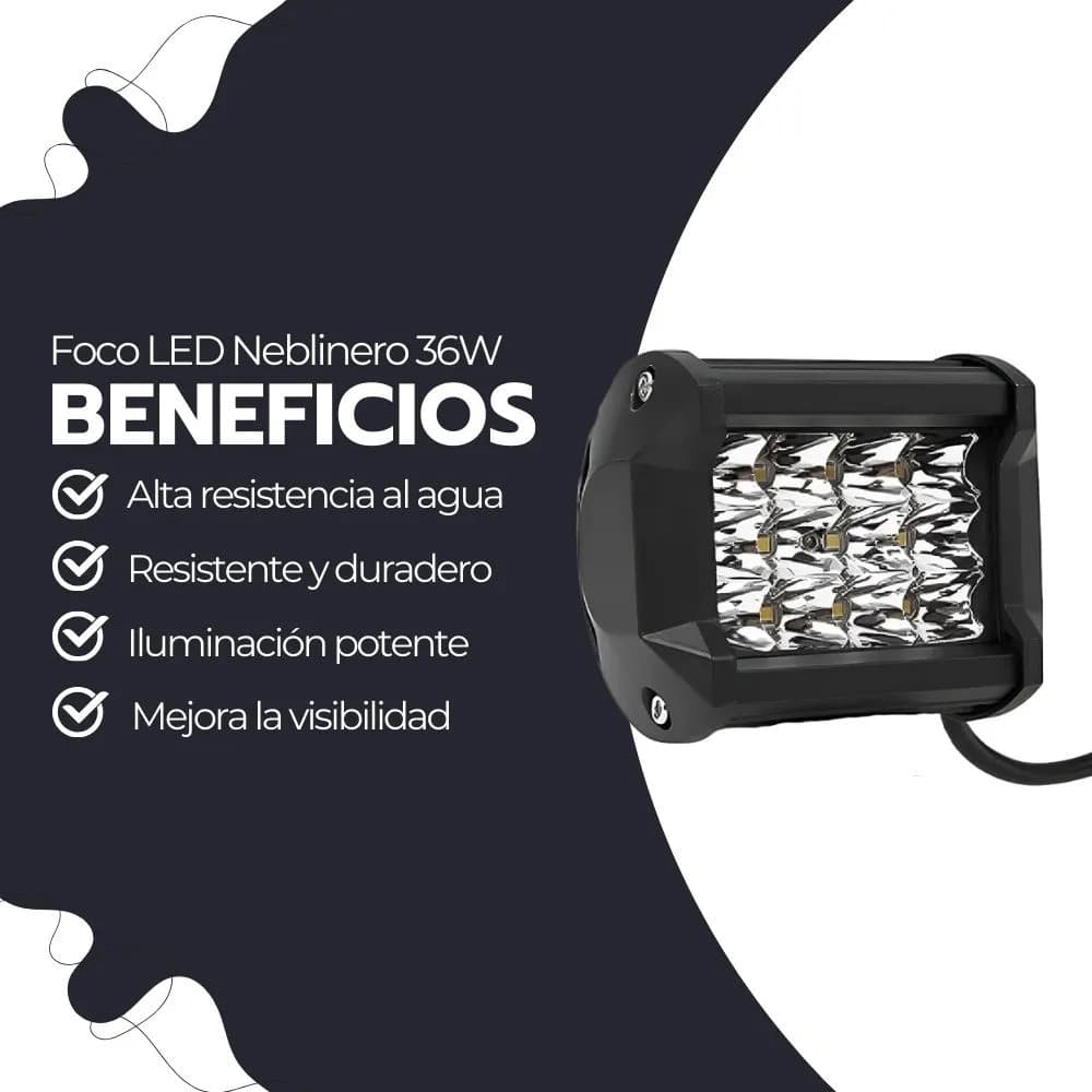 Foco Led Neblinero 36w Ip67 Alta Potencia Para Vehículos — imagen 3