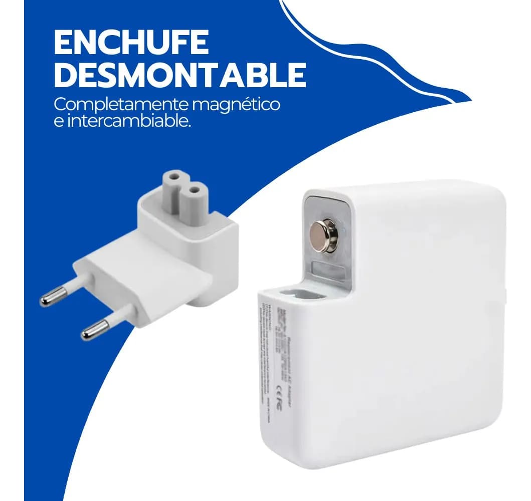 Cargador 87w Cable Tipo C Carga Rápida Para Laptop Y Macbook Blanco — imagen 5