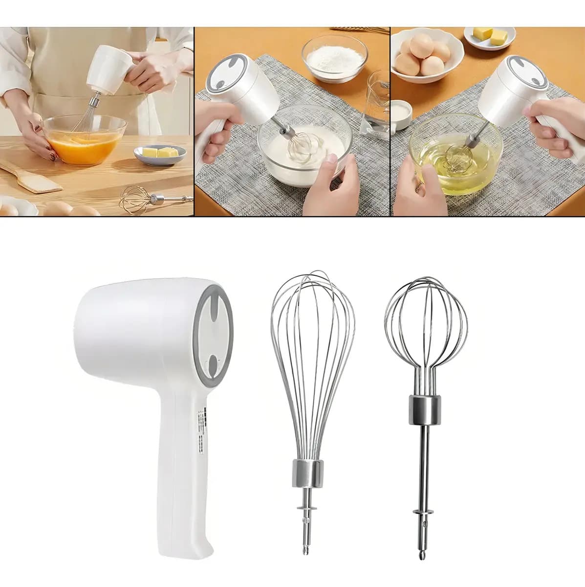 Batidora De Mano Electrica Inalámbrica Recargable Ligera — imagen 8