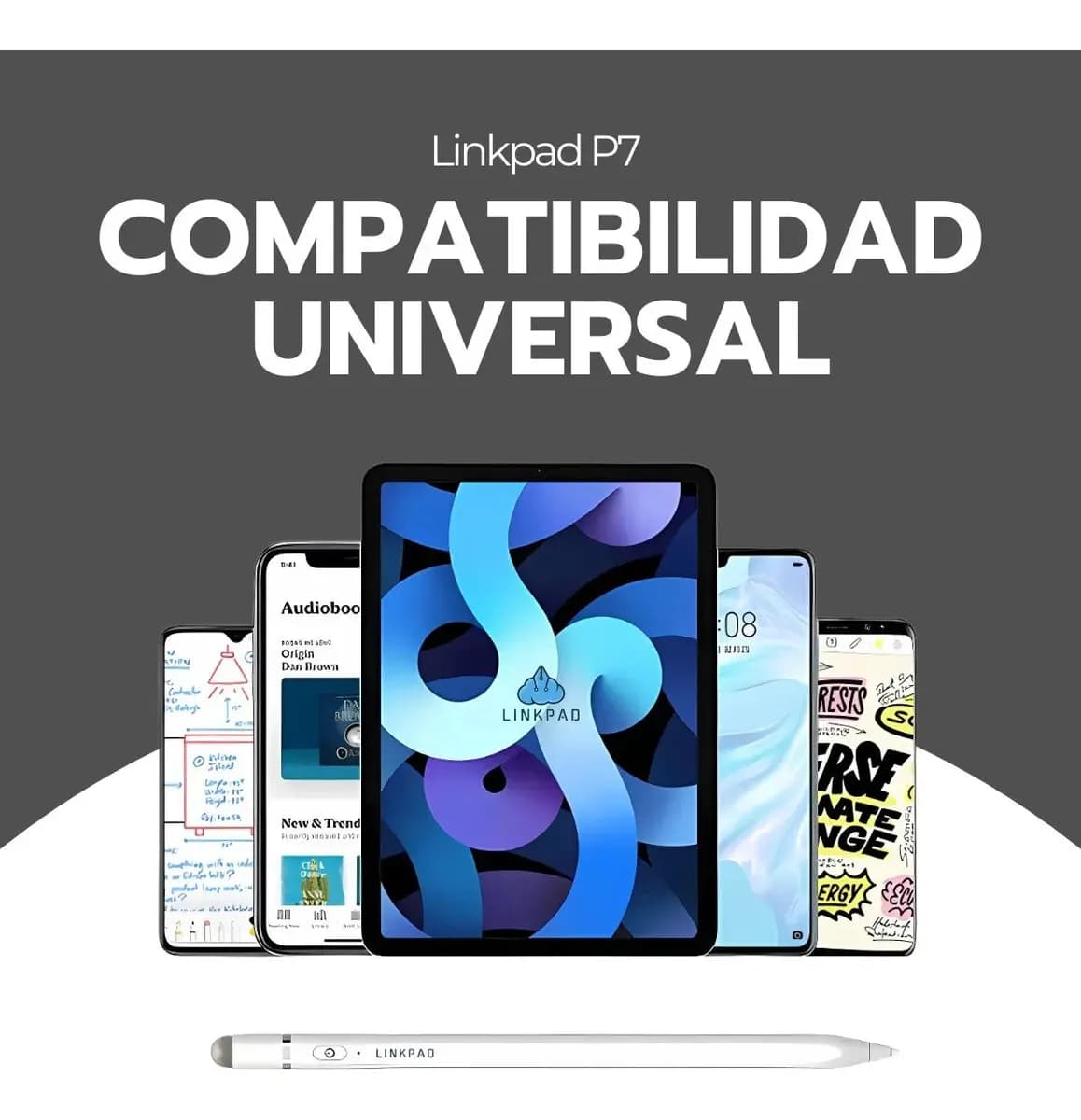 Lápiz Stylus Universal 2 En 1 Con Función De Inclinación P7 — imagen 8