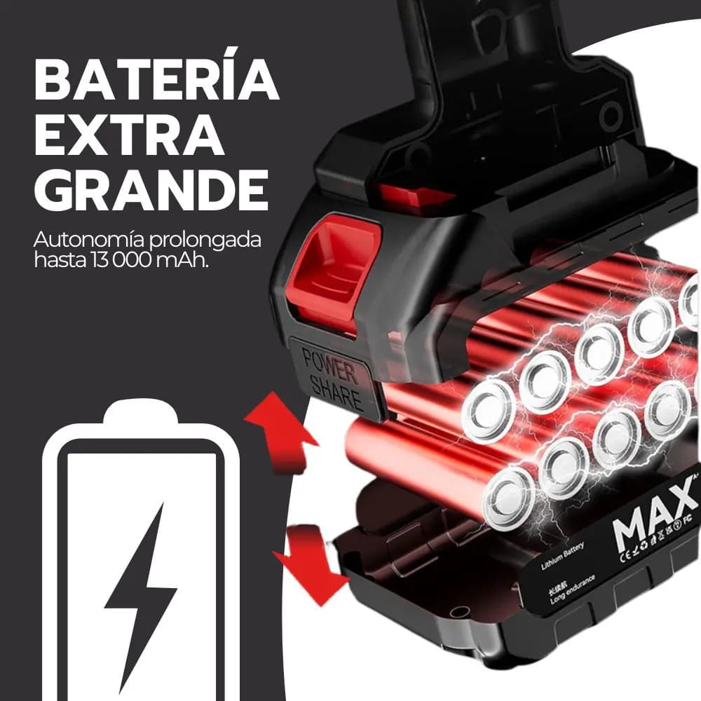 Aspiradora Inalámbrica Portátil Auto Alta Potencia 13000mah Negro — imagen 7