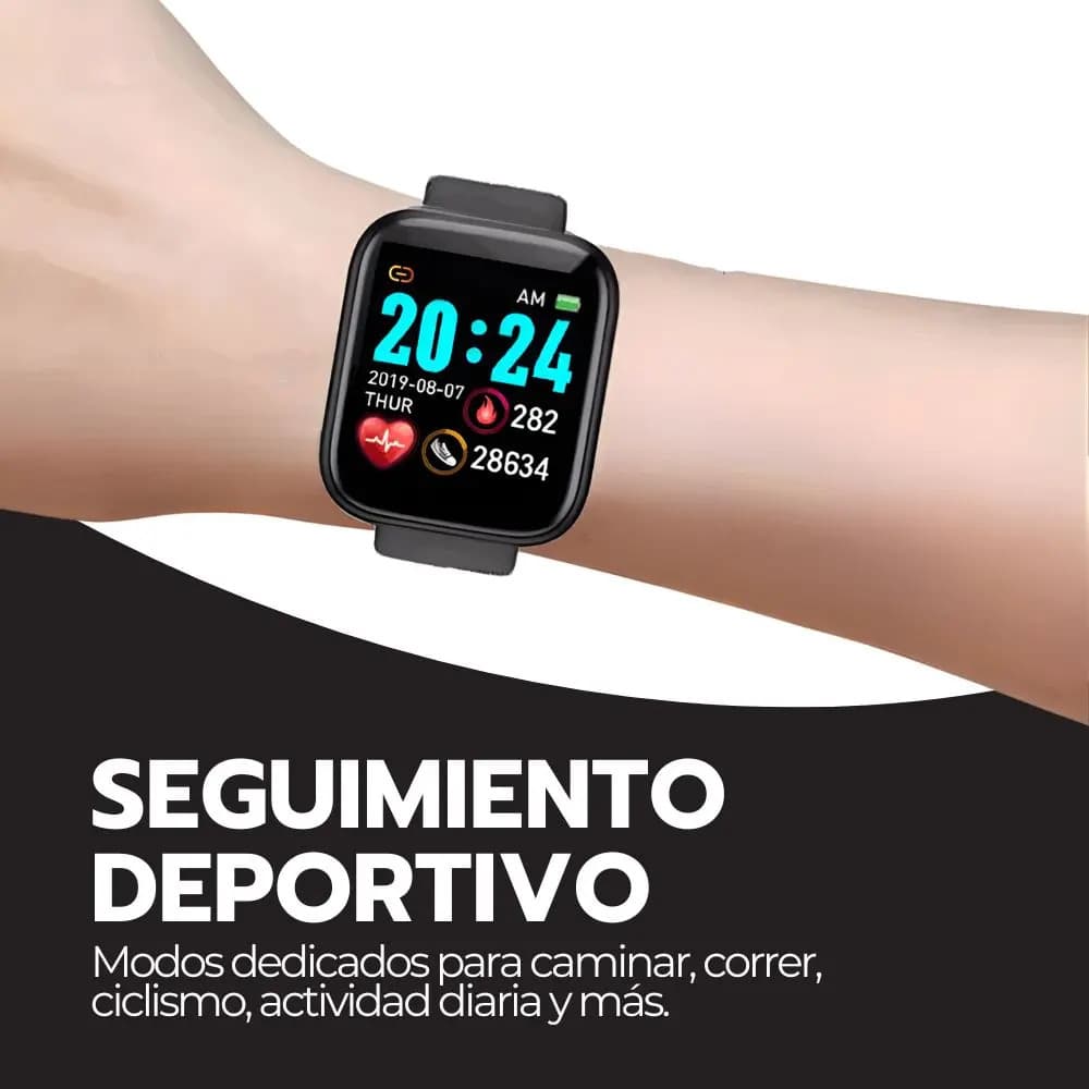 Smartwatch 2.1 Ips Deportivo Bluetooth Carga Inalámbrica Blanco Milanés Negro — imagen 10