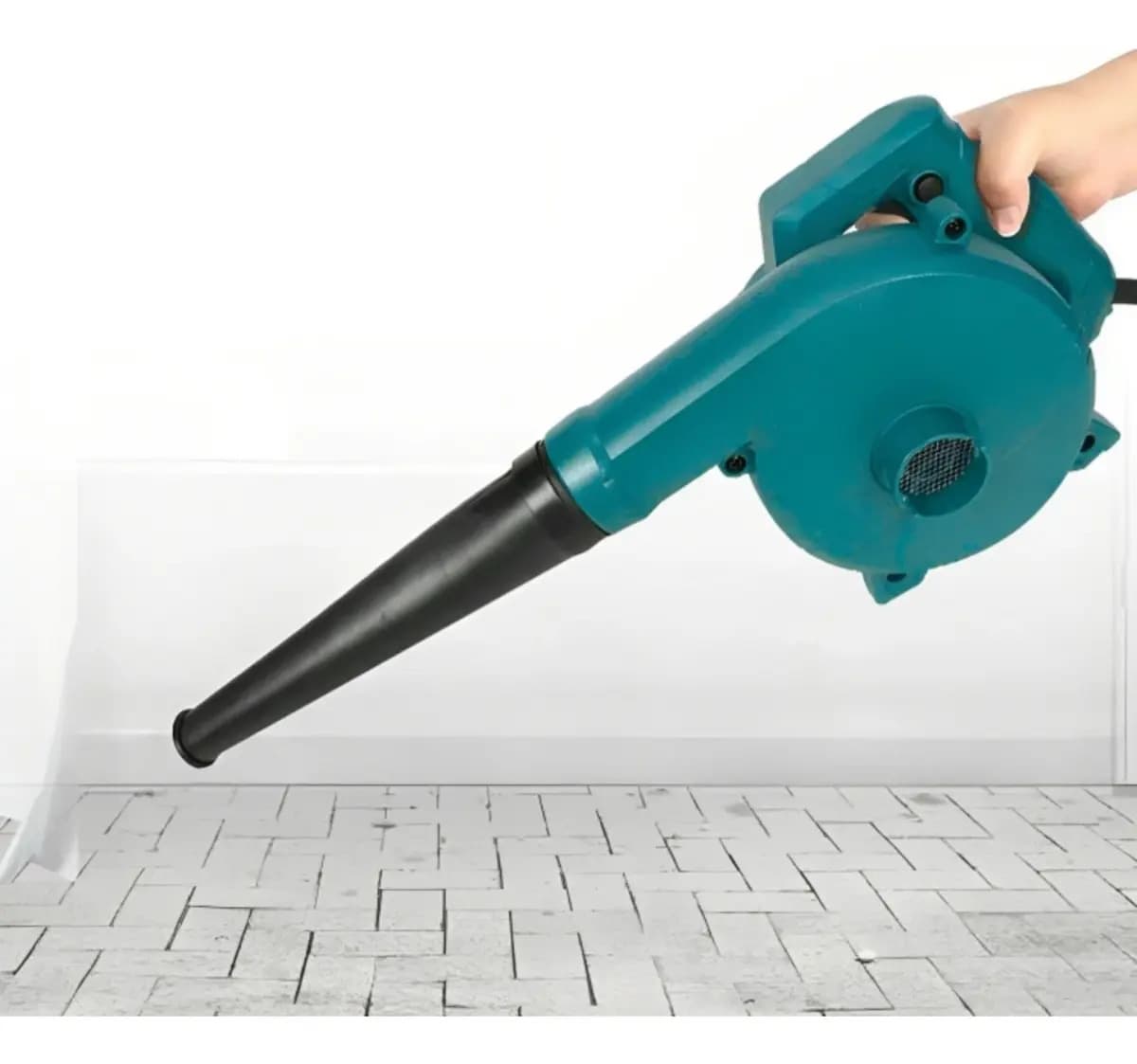 Sopladora De Aire Eléctrico Corriente Limpieza Color Verde — imagen 4