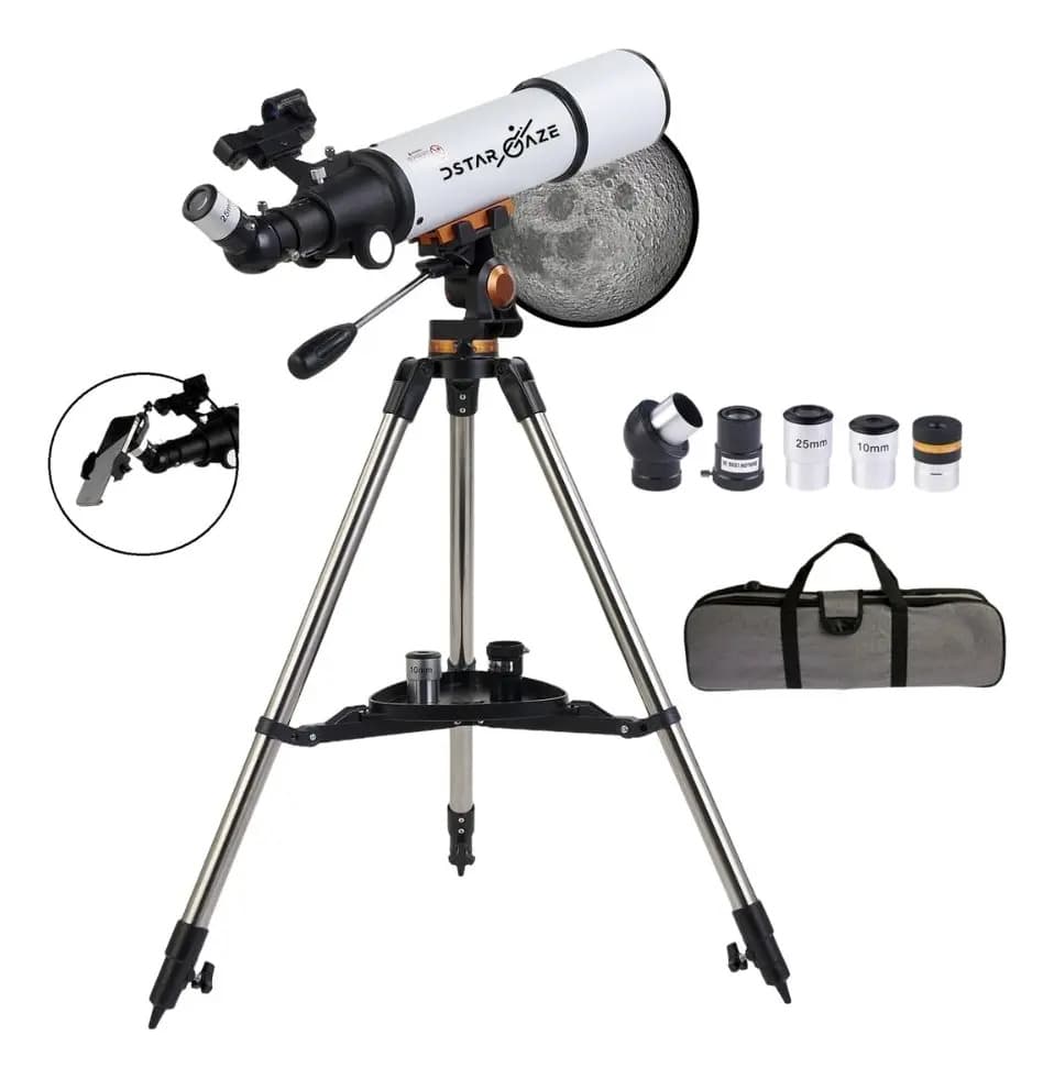 Telescopio Astronómico Profesional 50080m Color Blanco — imagen 11