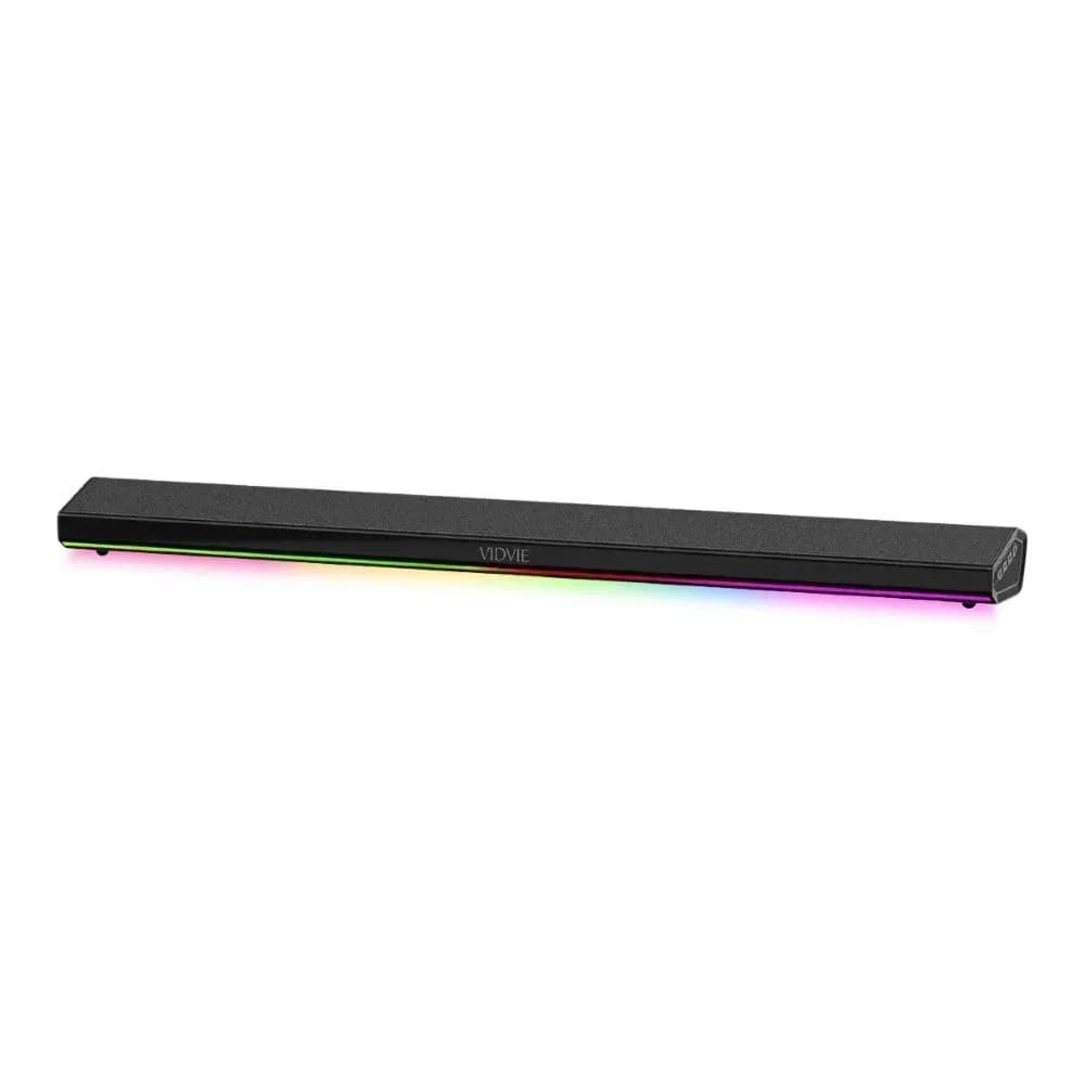 Barra De Sonido Bluetooth 5.3 Soundbar 80cm Con Luces Rgb Negro