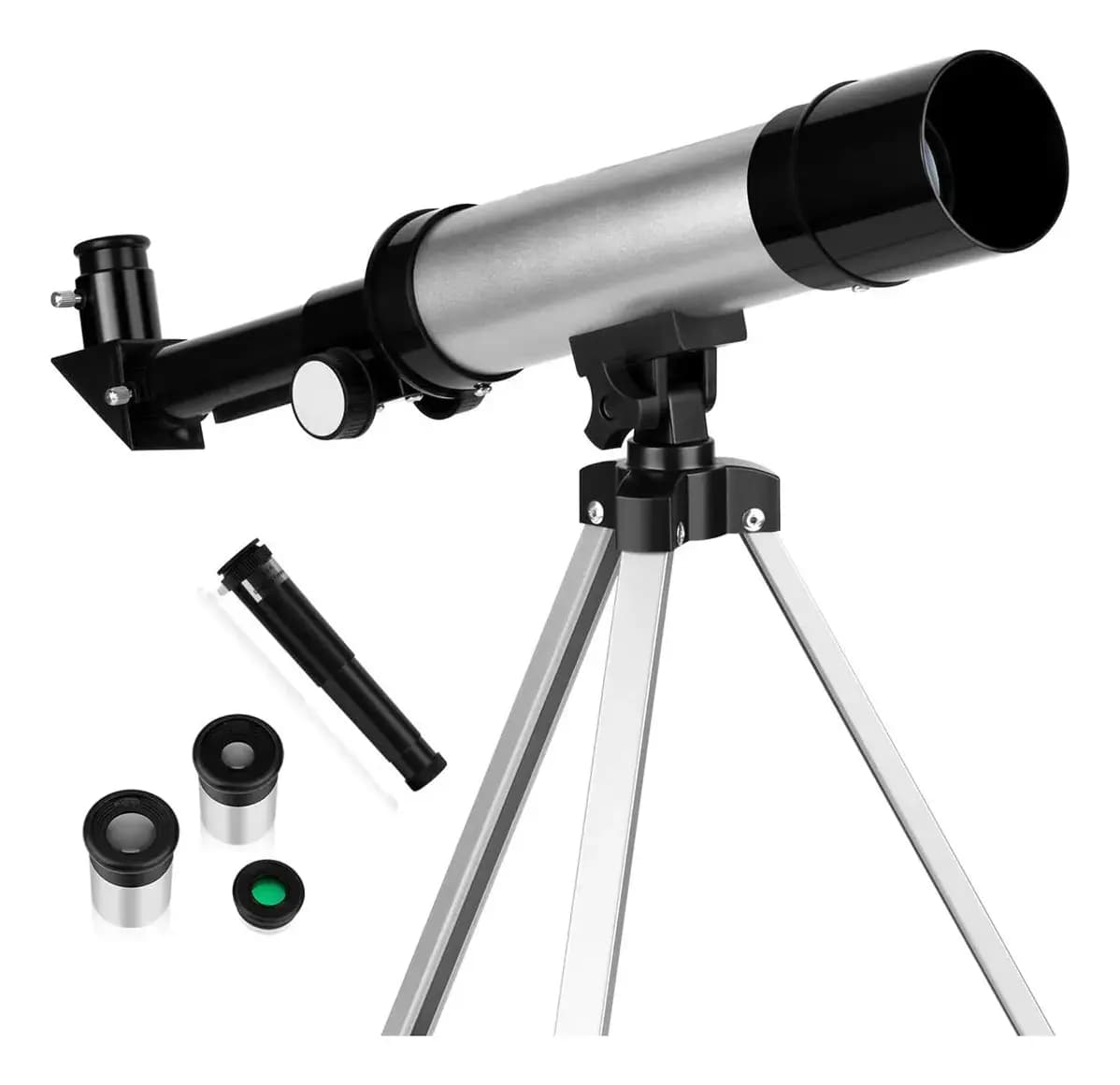 Telescopio Astronómico Profesional Monocular F36050m Color Plateado — imagen 3