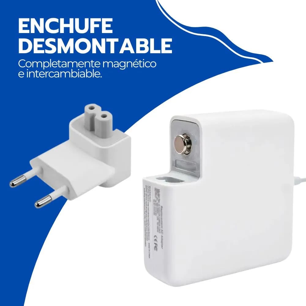 Cargador Para Macbook Y Laptop 60w Conector Magnético Blanco — imagen 5