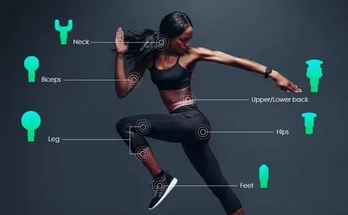 Pistola De Masaje Muscular Profesional Electrico Kine Spa Gris — imagen 4