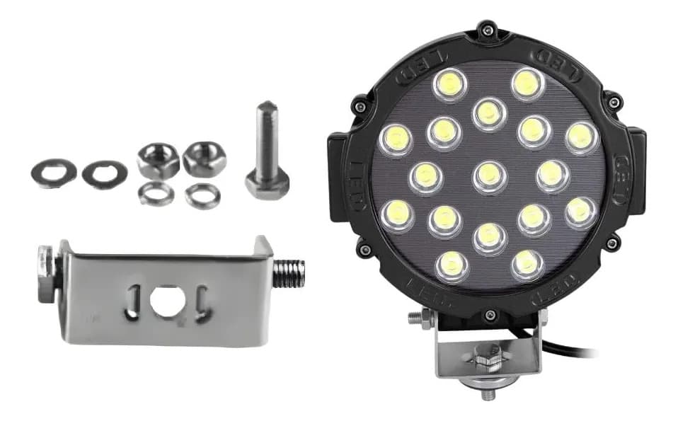 Foco Led 51w Alta Potencia Impermeable Con Base Universal — imagen 2