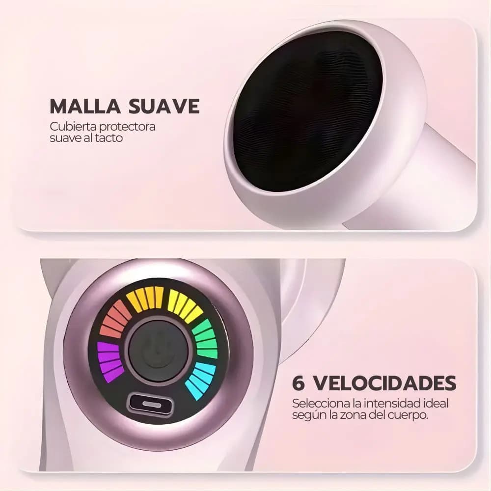 Masajeador Eléctrico Corporal Anticelulítico Rosa — imagen 9