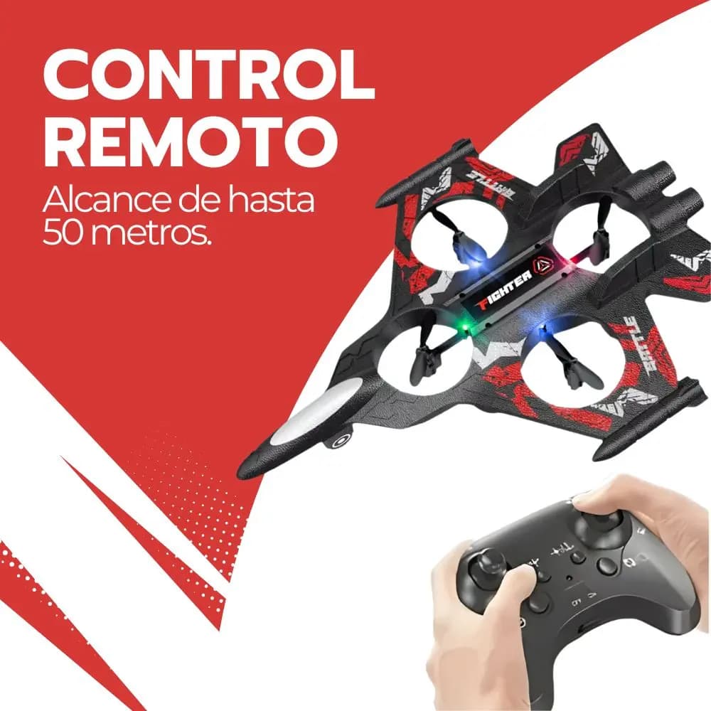 Juguete Drone Avión Espuma Planeador Control Remoto Batería — imagen 7