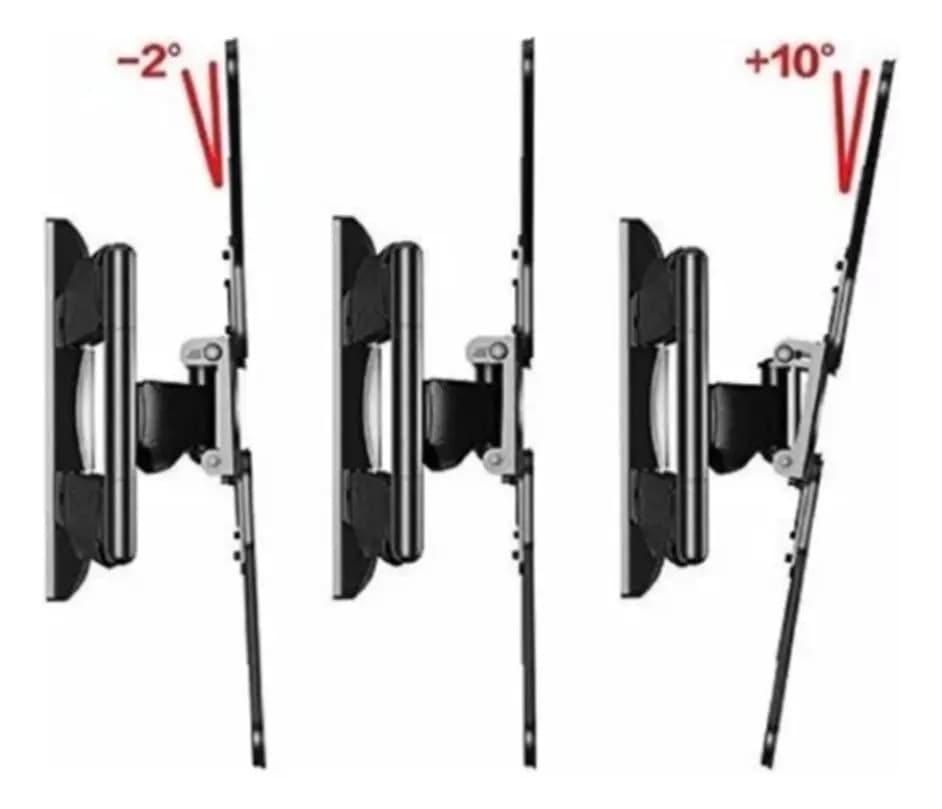 Base Soporte Tv Pared 3 Brazos Ajustable 32 A 55 Pulgadas Negro — imagen 5