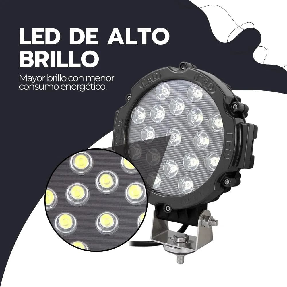 Foco Led 51w Alta Potencia Impermeable Con Base Universal — imagen 5